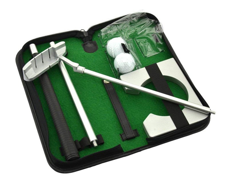 Number-One Neon Executive Gift Portable Golf Putter Set Kit with Ball Hole-Cup for Travel Indoor Golf Putting Practice - Image 4